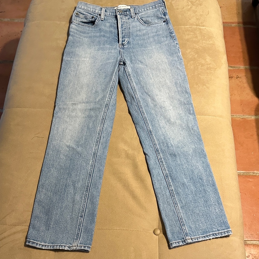 Denim Forum Arlo high rise straight Jeans